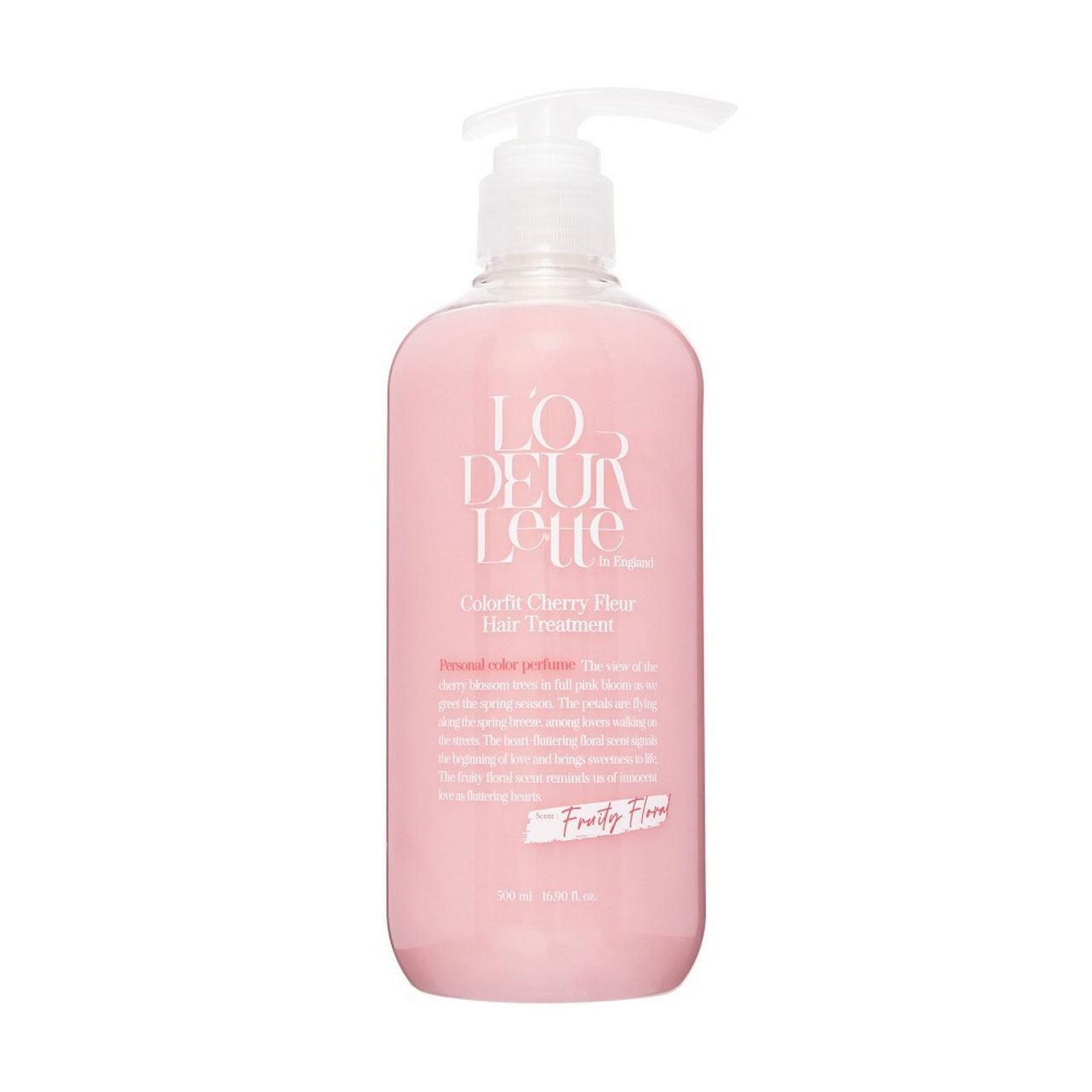 Маска для волосся L'Odeurlette In England Colorfit Cherry Fleur Hair Treatment, 500 мл